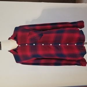 New with tags Blue and Red Plaid flannel Aeropostale shirt